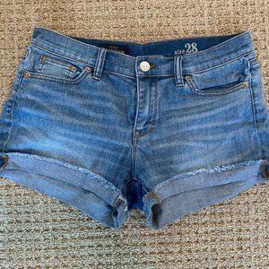 J. CREW Indigo Denim Shorts Light Wash